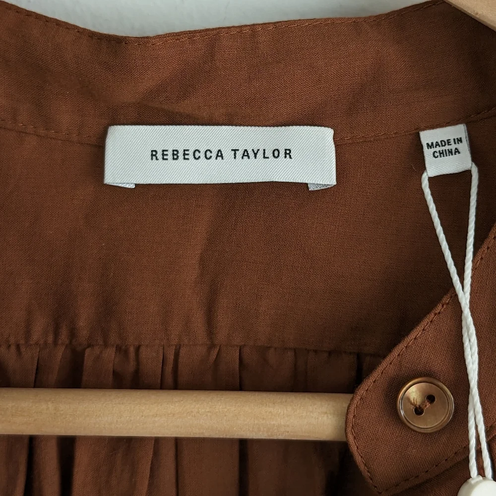 Rebecca Taylor • Voile Mini Shirt Dress - Picture 9 of 12